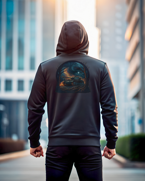 Hoodie TANK Unisex Black M