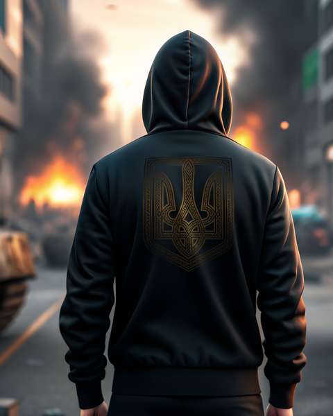 Hoodie Trident History Unisex Black XL