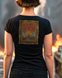 T-shirt Oil Painting Female Black L