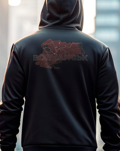 Hoodie Vovchansk Unisex Black L