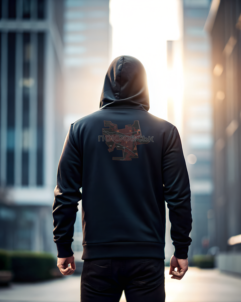 Hoodie Pokrovsk Unisex Black L