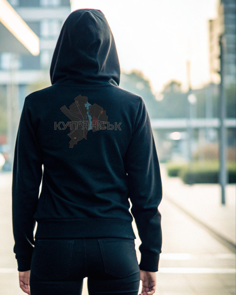 Hoodie Kupiansk Unisex Black XS