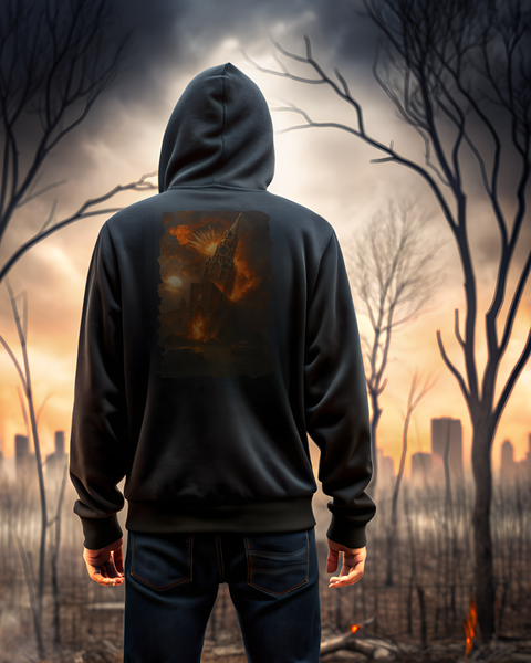 Hoodie Darkness Unisex Black XS