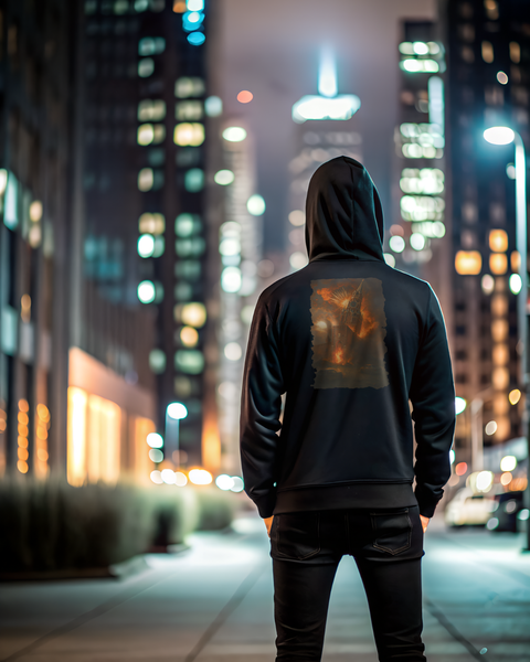 Hoodie Darkness Unisex Black XS
