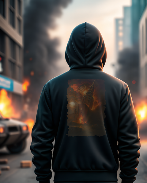 Hoodie Darkness Unisex Black XS