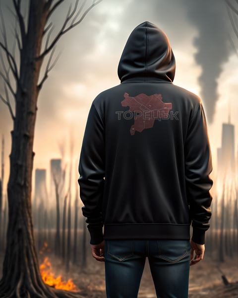 Hoodie Toretsk Unisex Black XS