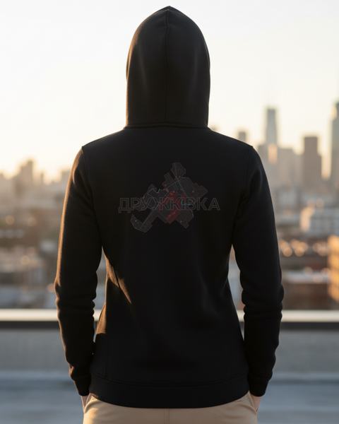 Hoodie Druzhkivka Unisex Black M