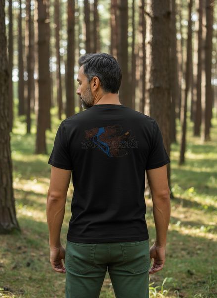 T-shirt Zaporizhzhia Male Black M