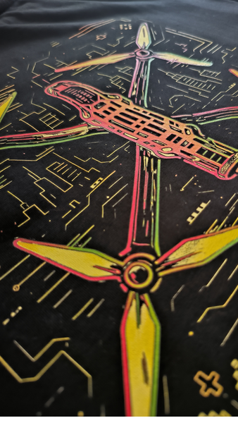 T-shirt FPV Sunday Male Black M