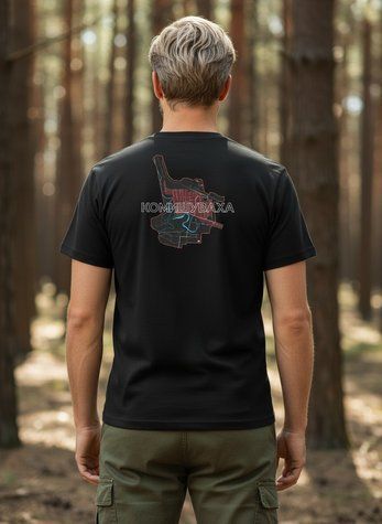 Футболка Комишуваха Чоловіча Чорна M R1107711214 фото