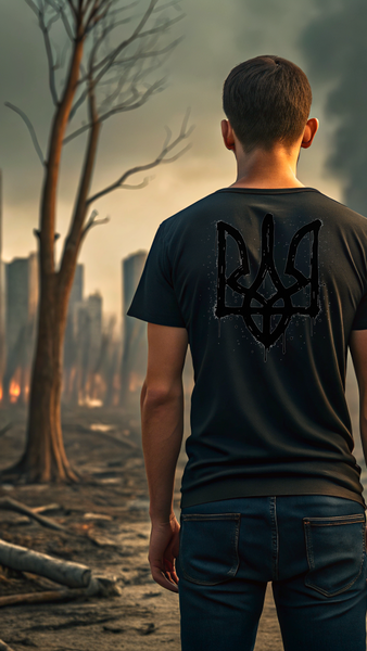T-Shirt Trident Graffiti Male Black M