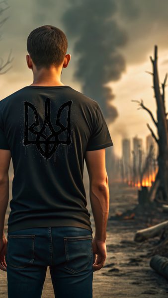 T-Shirt Trident Graffiti Male Black M