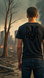 T-Shirt Trident Graffiti Male Black M