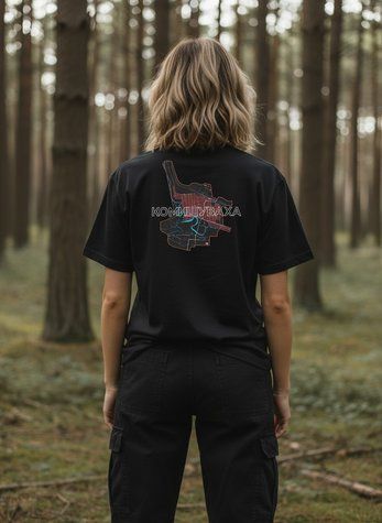 T-shirt Komyshuvakha Female Black S