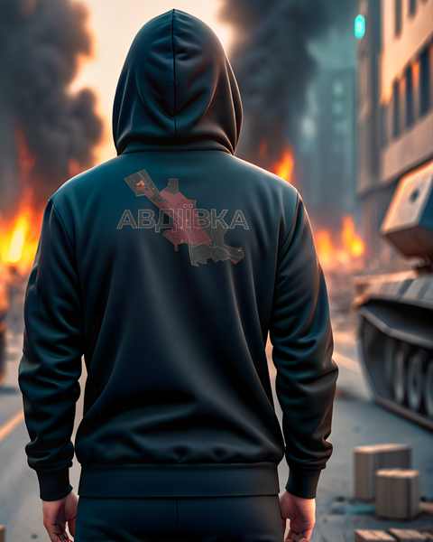 Hoodie Avdiivka Unisex Black M